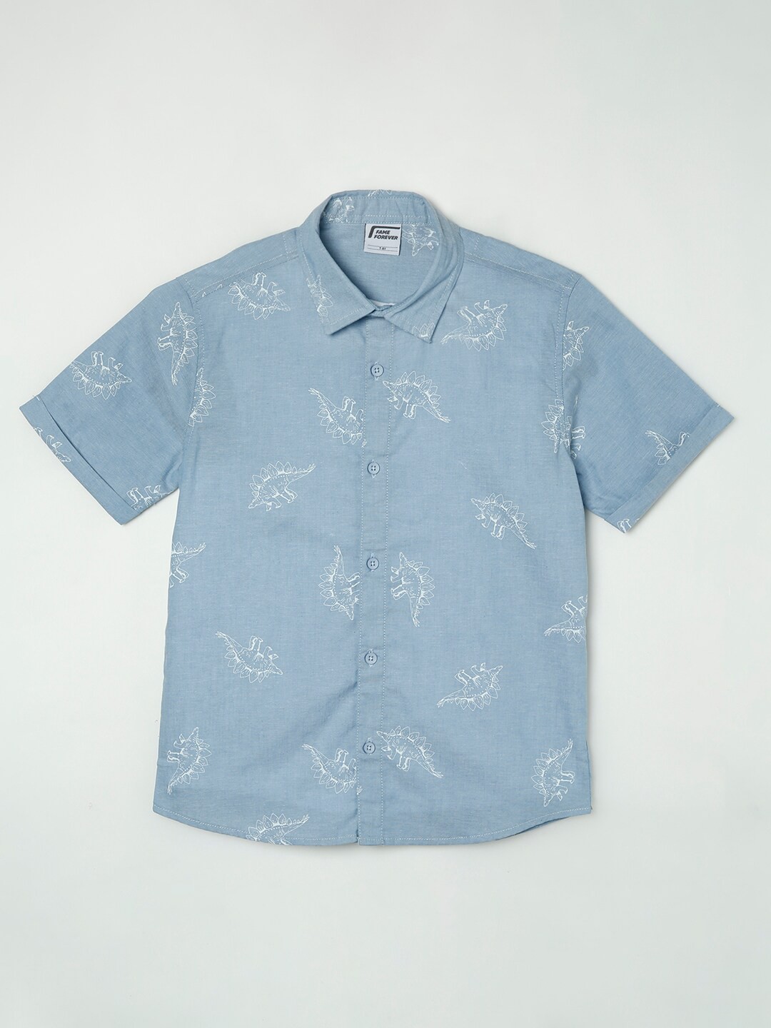 

Fame Forever by Lifestyle Boys Blue Printed Casual Shirt