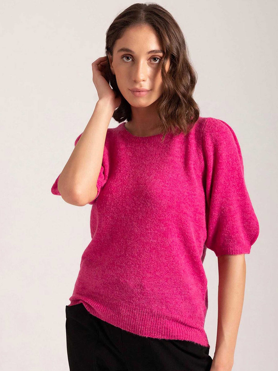 

B Copenhagen Women Pink Solid Pullover
