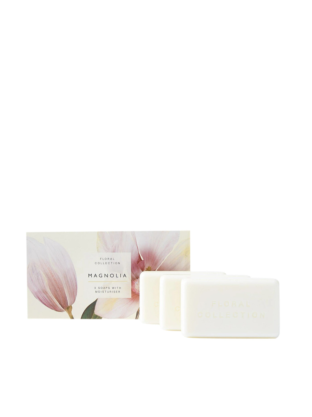

Marks & Spencer Set of 3 Floral Collection Magnolia Soaps, White