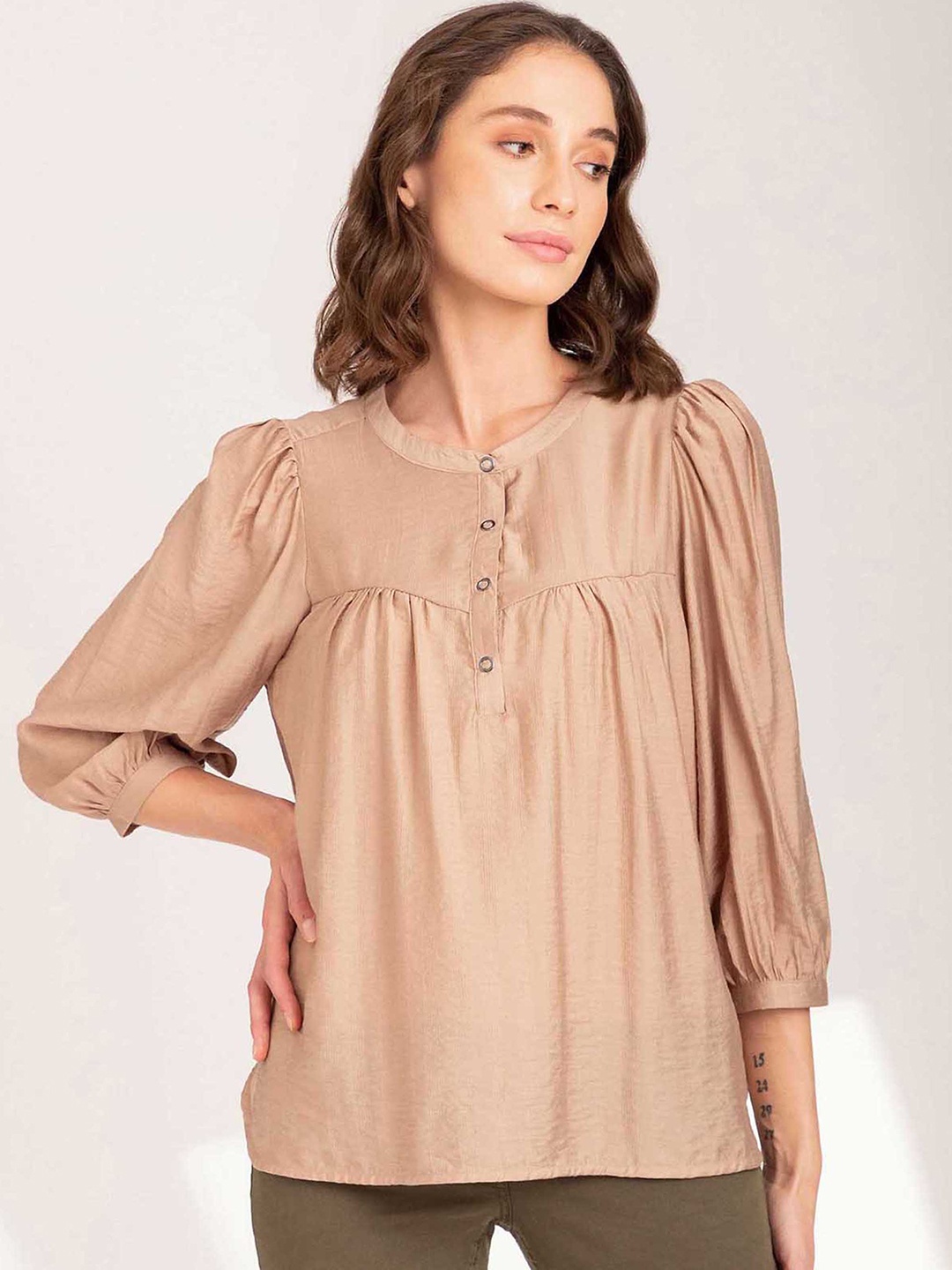 

B Copenhagen Women Beige Solid Top
