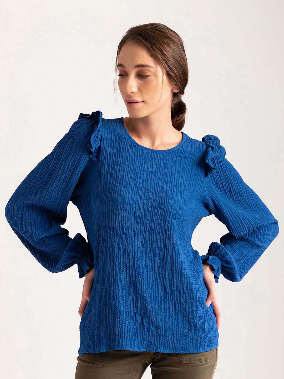 

B Copenhagen Blue Georgette Top