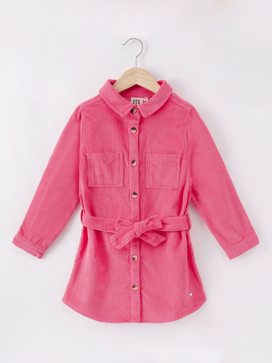 

Ed-a-Mamma Girls Pink Washed Washed Longline Tailored Jacket