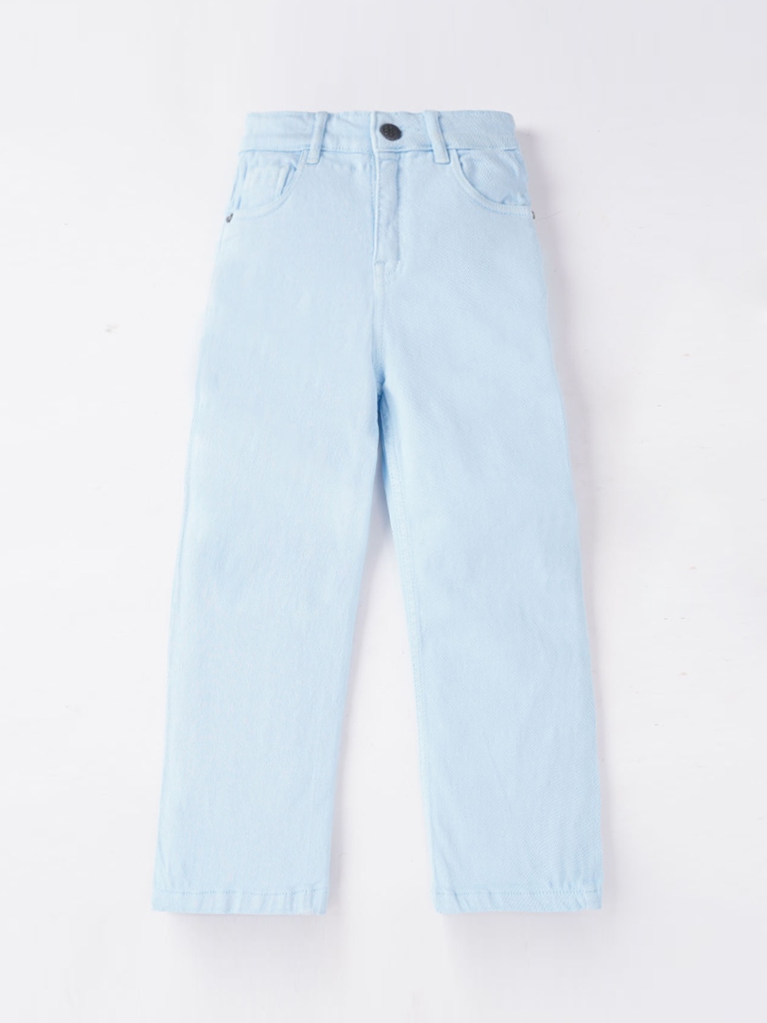 

Ed-a-Mamma Girls Blue Wide Leg Highly Distressed Stretchable Jeans