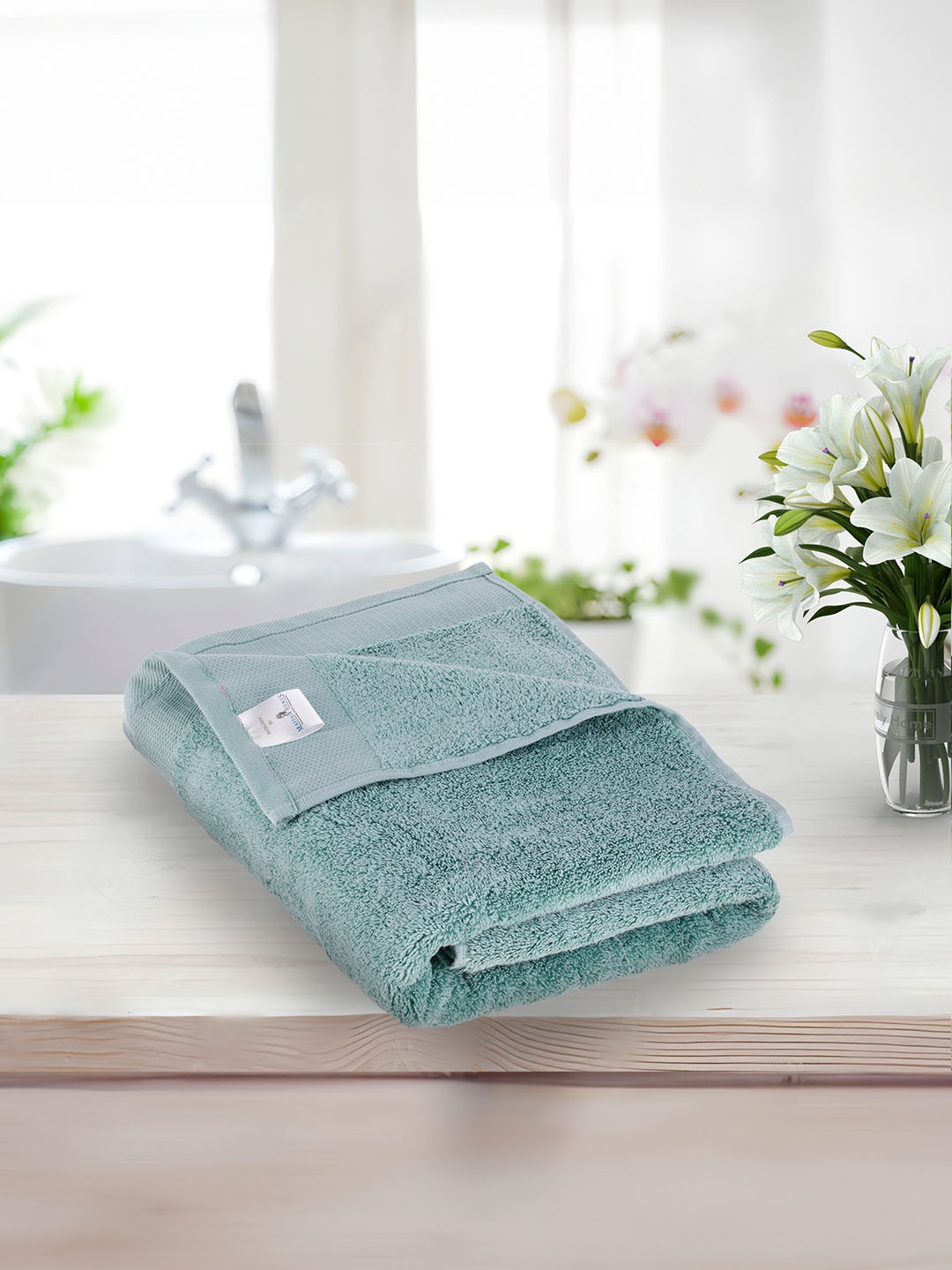 

MAYFAIR HOMES LONDON Green Solid 500GSM Pure-Cotton Bath Towel