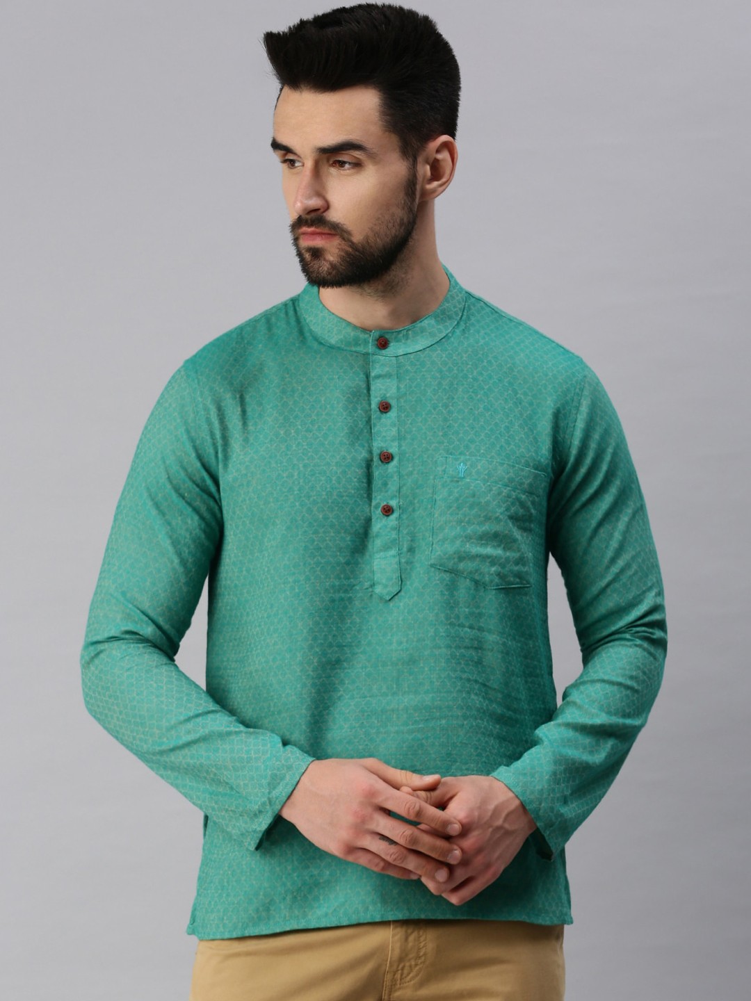

Ramraj Men Green Kurta