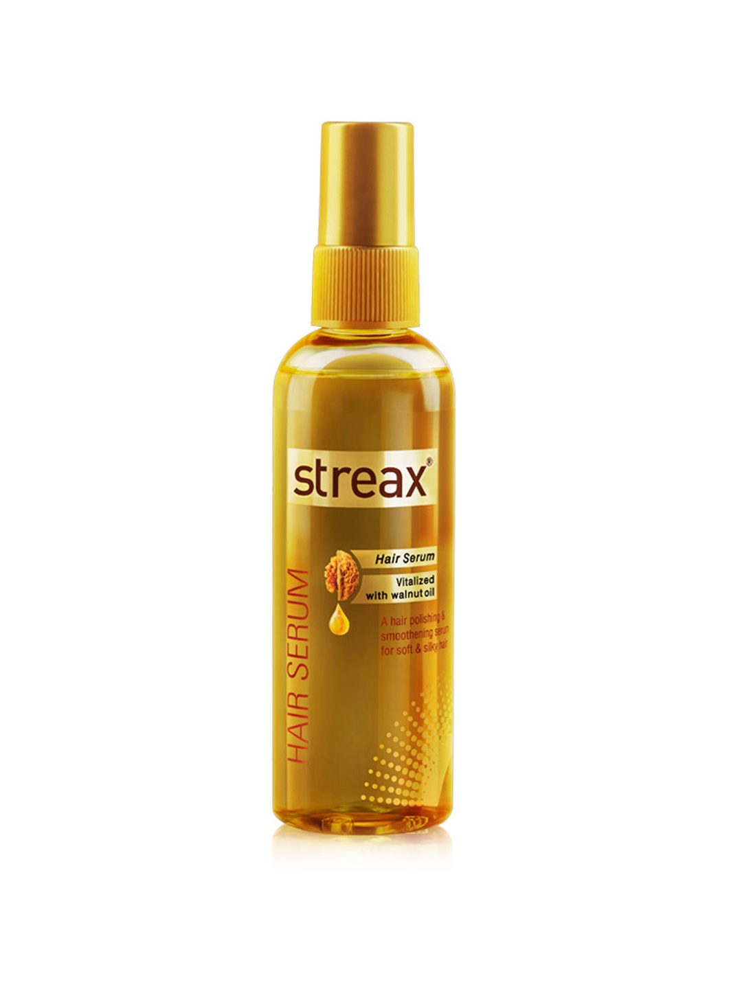 

Streax Hair Serum Vitalised with Walnut Oil & Vitamin E - 25ml, Gold