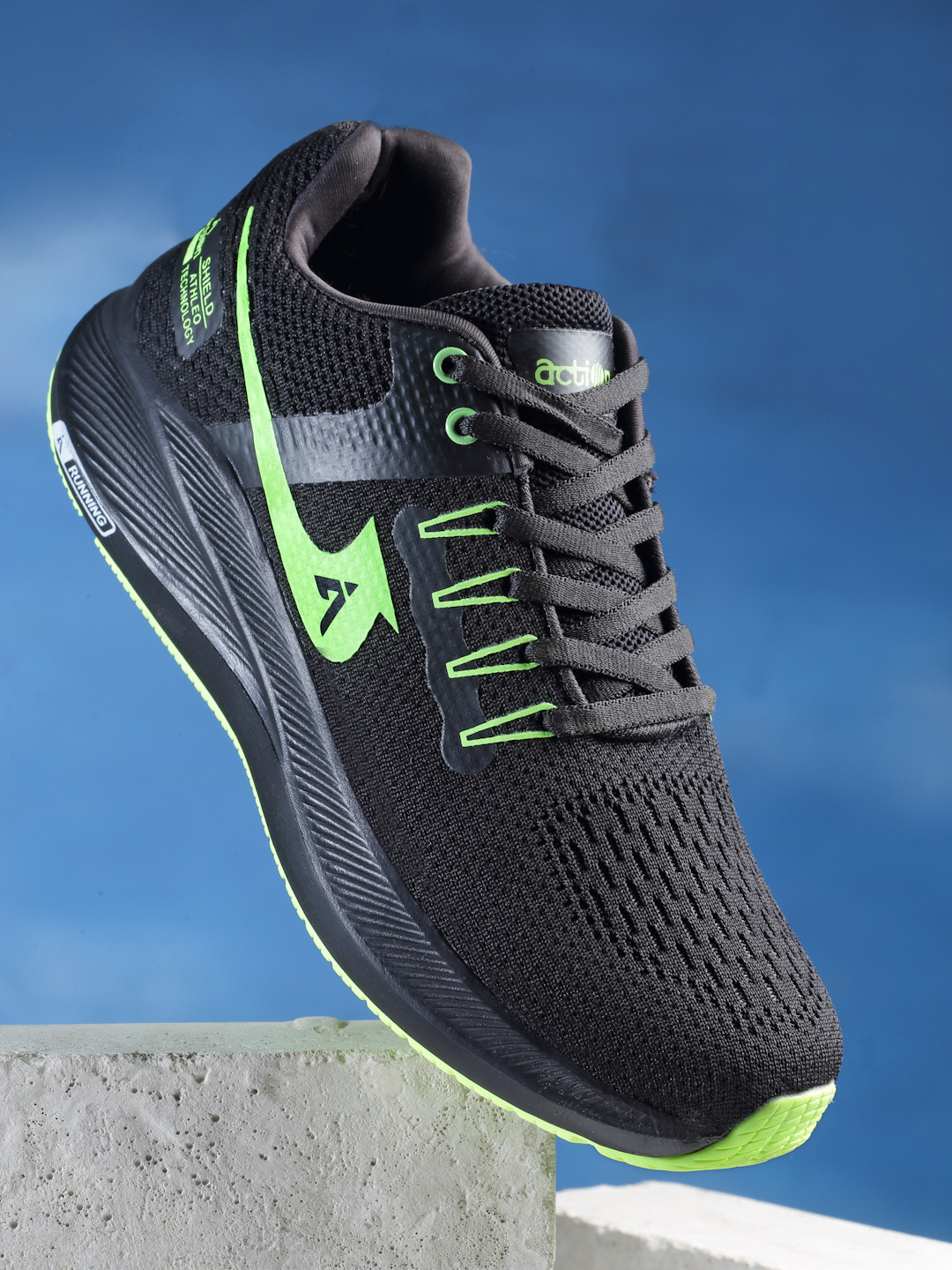 

Action Men Black Mesh Running Non-Marking Shoes