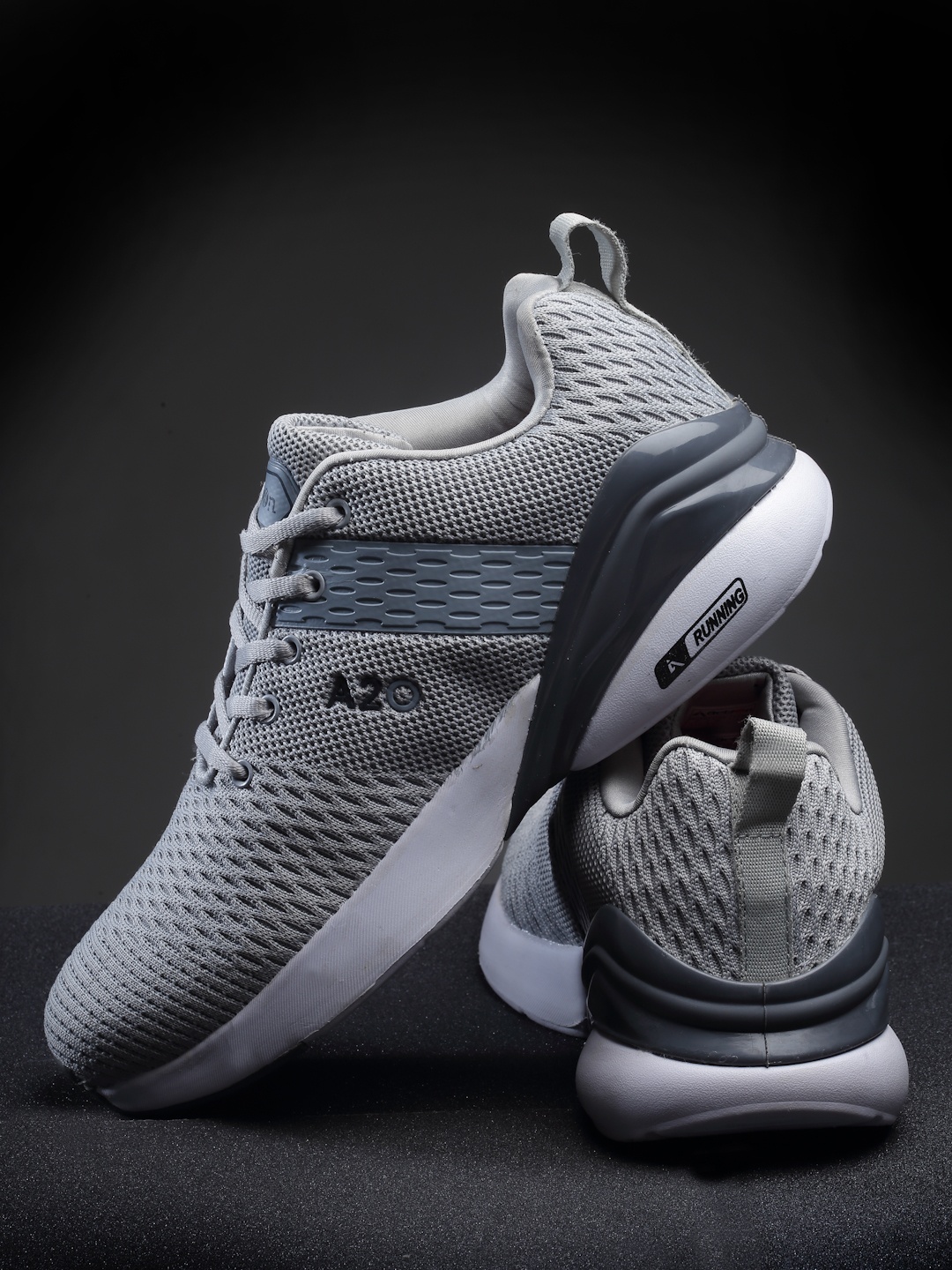 

Action Men Grey Mesh Running Non-Marking Shoes