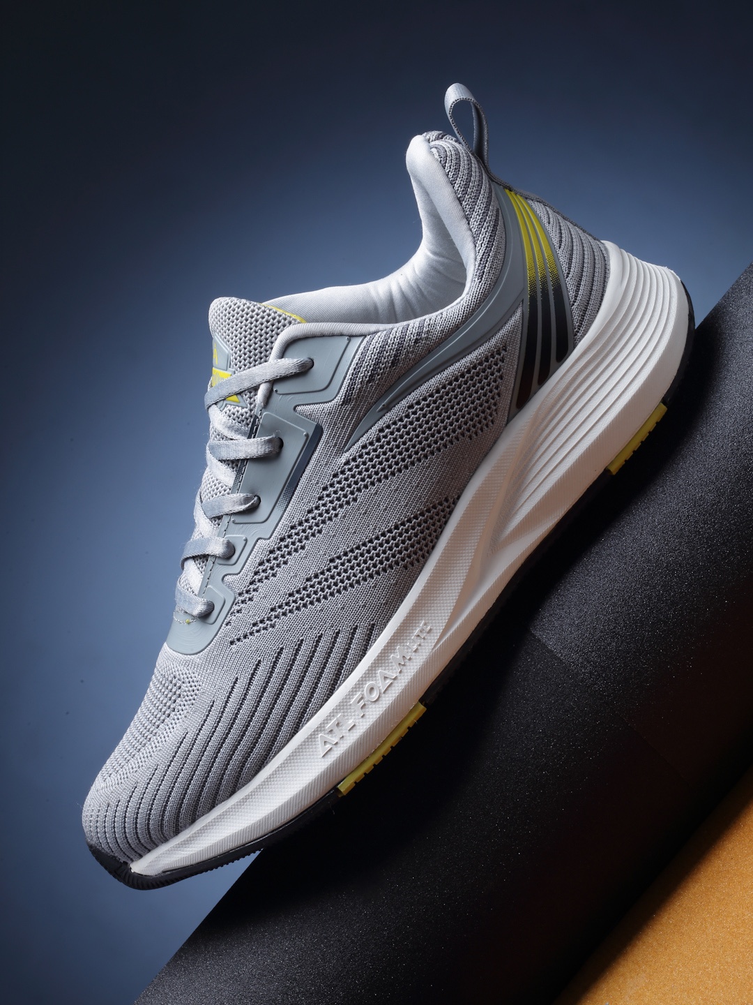 

Action Men Grey Synthetic Running Non-Marking Shoes