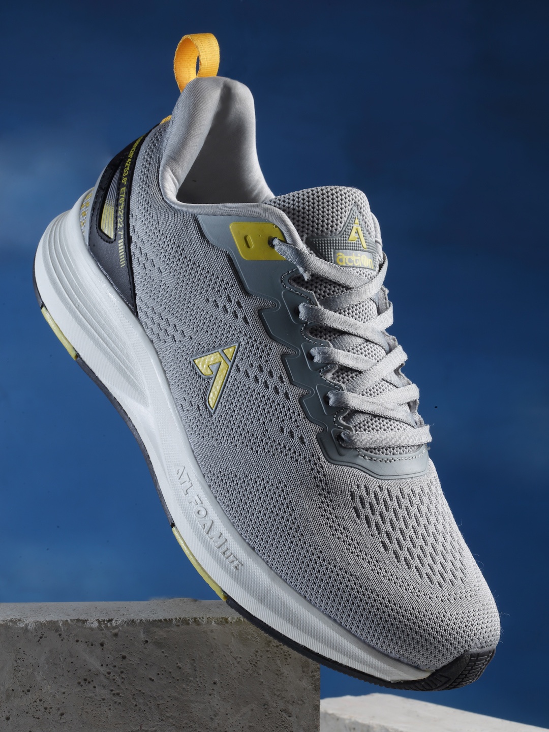 

Action Men Grey Synthetic Running Non-Marking Shoes