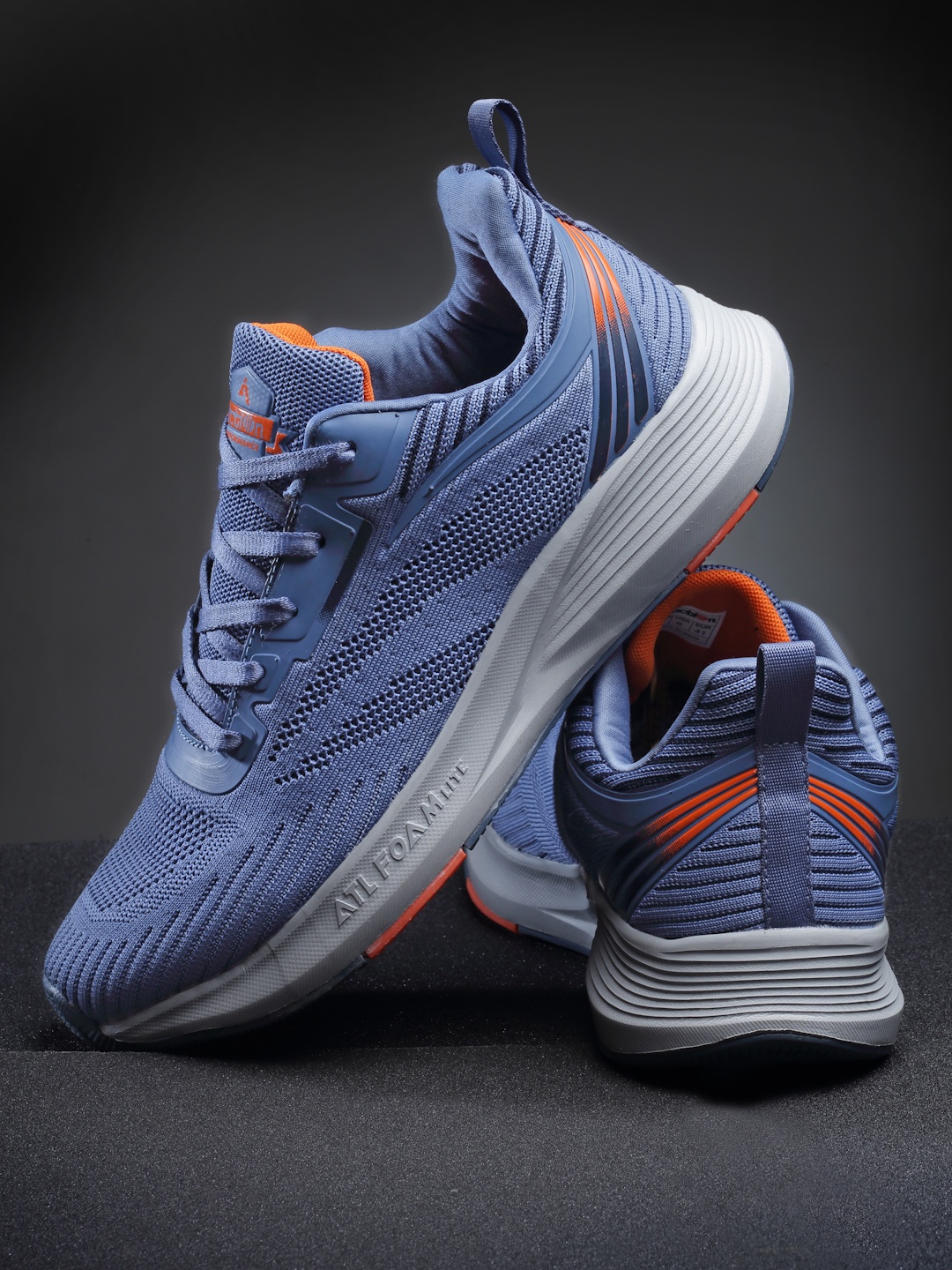 

Action Men Black Synthetic Running Non-Marking Shoes