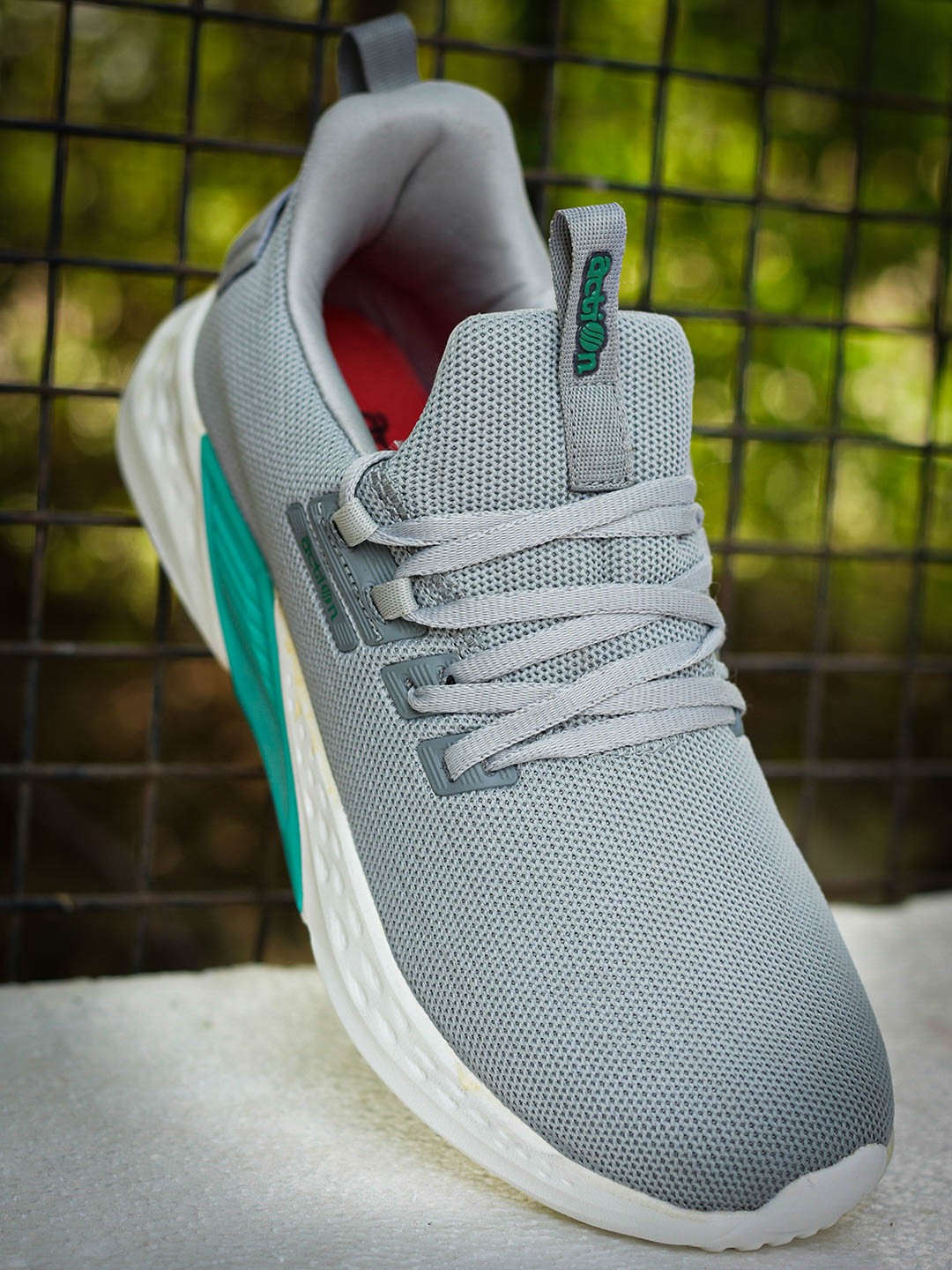 

Action Men Grey Mesh Running Non-Marking Shoes