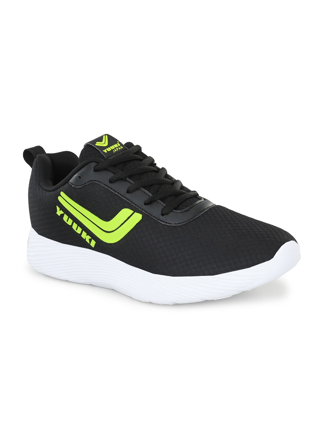 

Yuuki Men Black Mesh Non-Marking Running Shoes