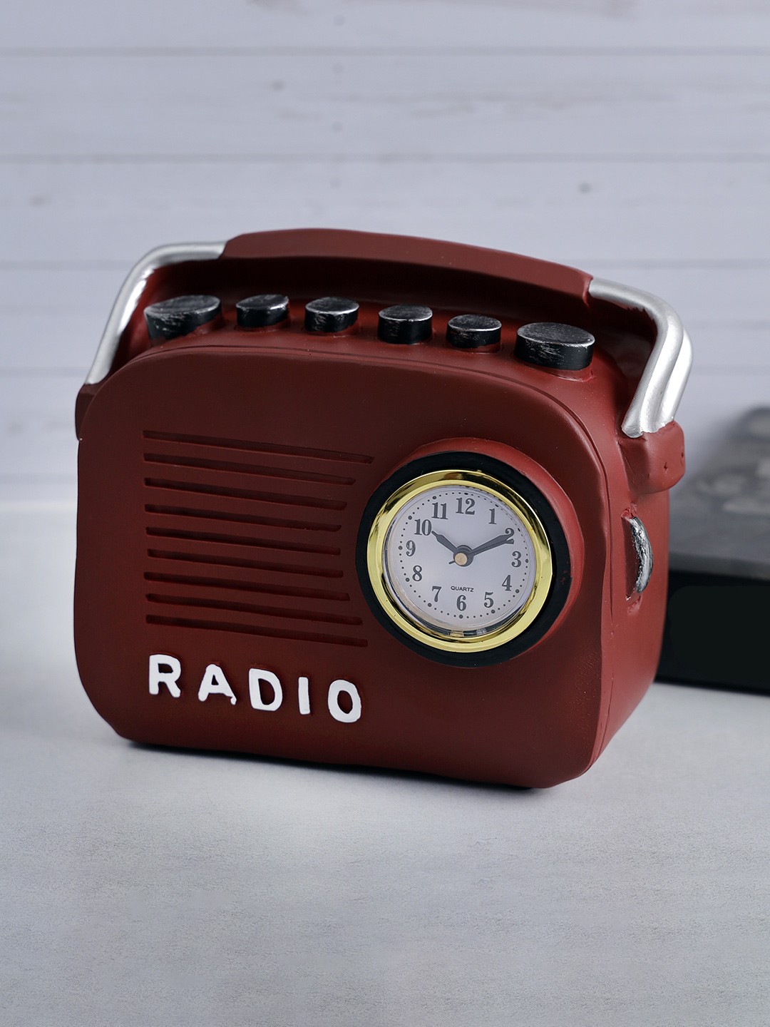 

A Vintage Affair- Home Decor Maroon Vintage Radio Tabletop Accent Showpiece