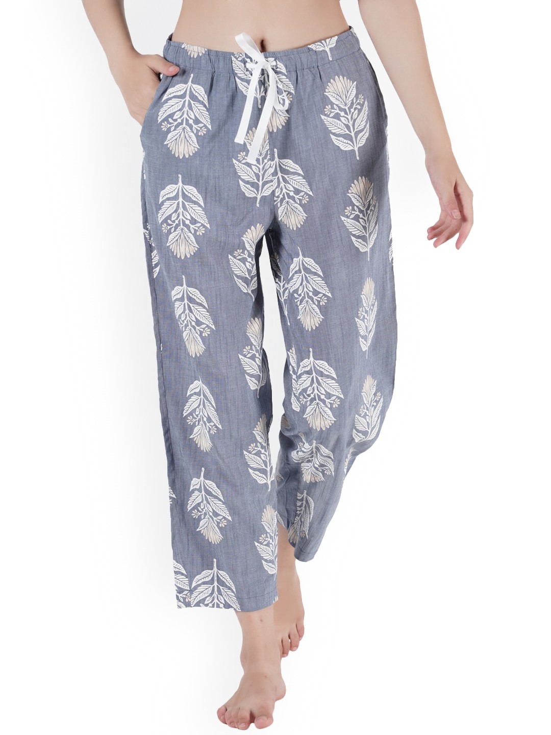 

Style Shoes Women Floral Printed Lounge Pant, Blue