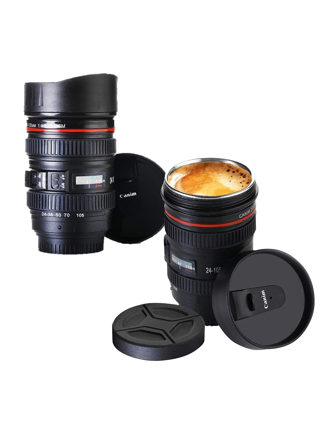 

TRM Black Solid Stainless Steel Matte Mugs Set of Cups and Mugs