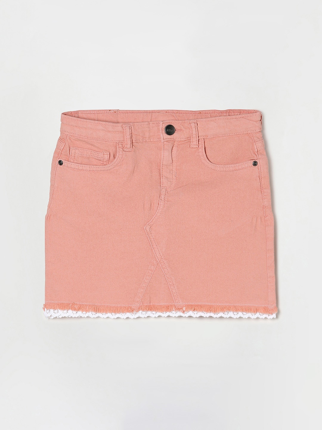 

Fame Forever by Lifestyle Girls Pink Solid Pure Cotton Skirts