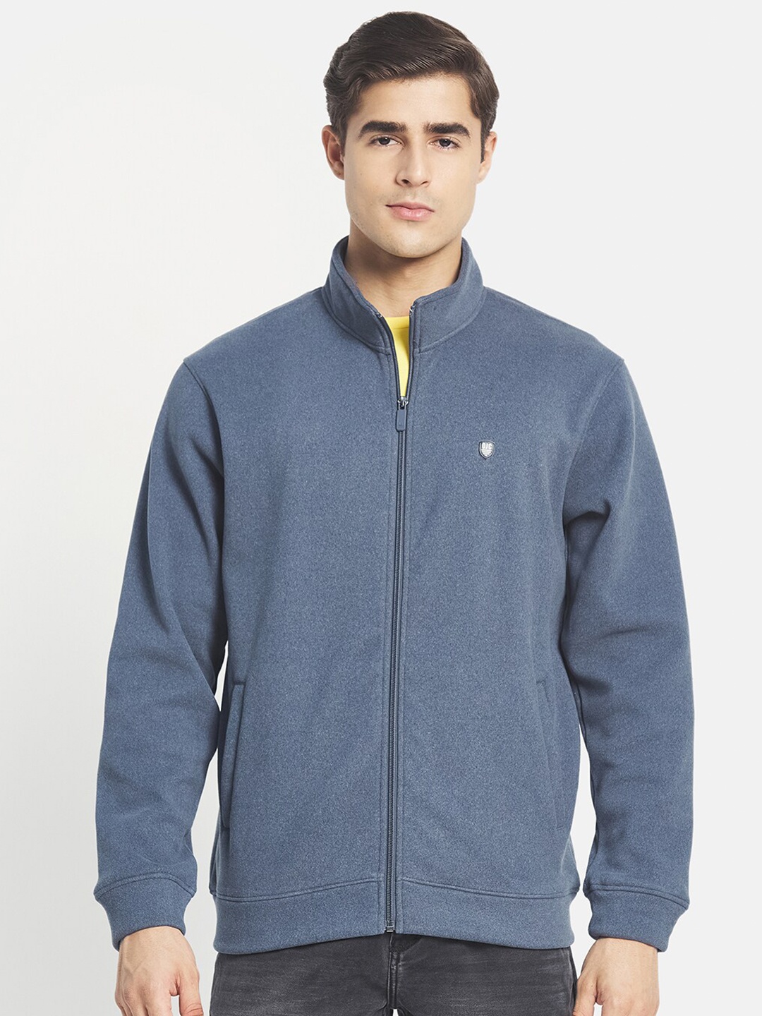 

Octave Men Blue Front-Open Sweatshirt