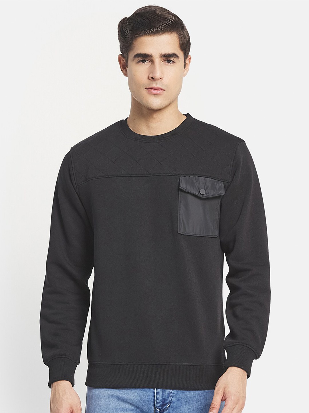 

Octave Men Black Sweatshirt