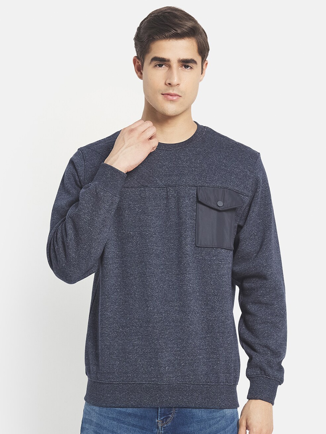 

Octave Men Grey Sweatshirt