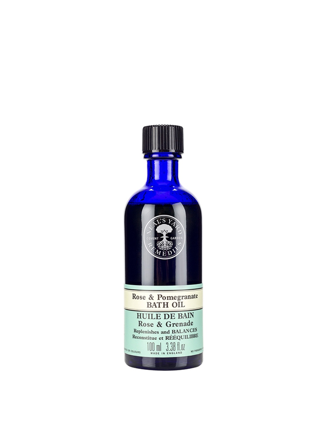 

Neal's Yard Remedies Rose & Pomegranate Bath Oil For Replenishing - 100 ml, Blue