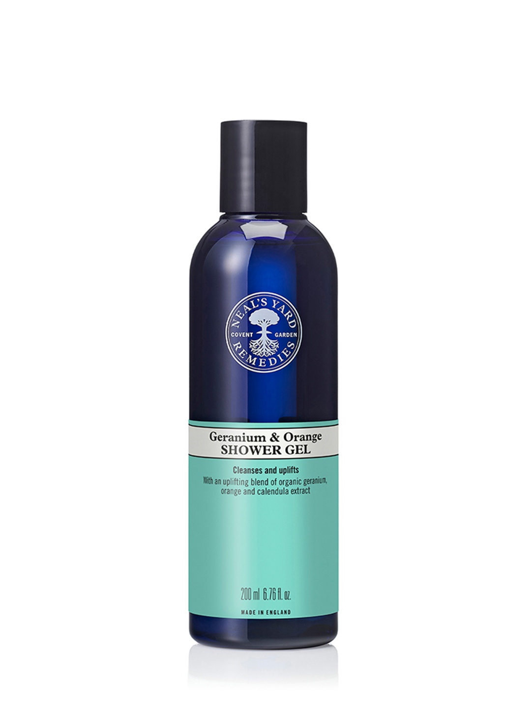 

Neal's Yard Remedies Organic Geranium & Orange Shower Gel - 200 ml, Blue