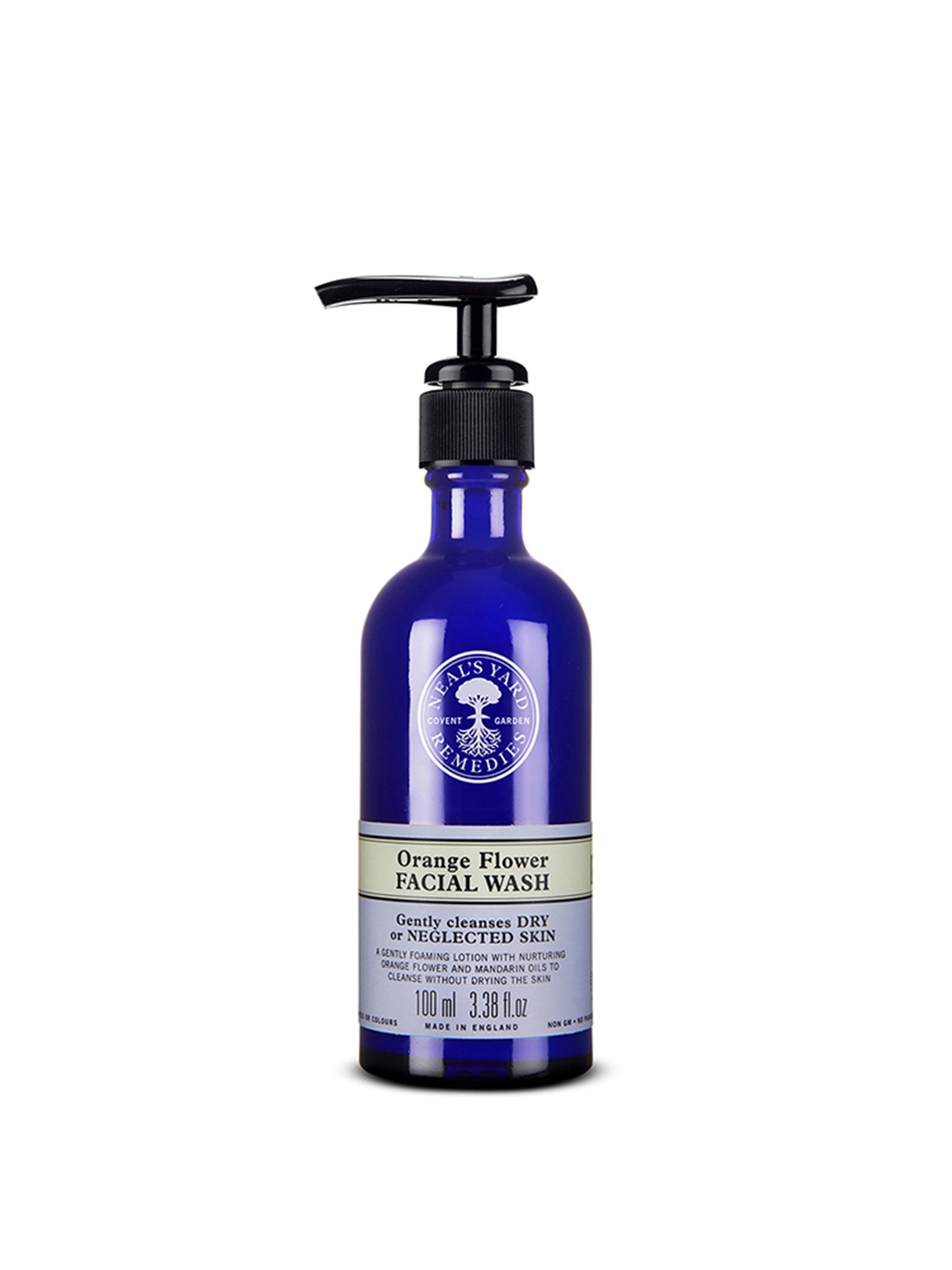 

Neal's Yard Remedies Organic Orange Flower Facial Wash with Aloe Vera - 100 ml, Blue
