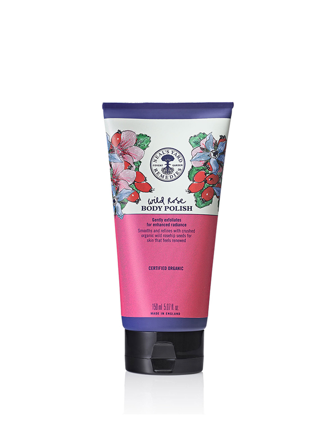 

Neal's Yard Remedies Organic Wild Rose Body Polish Scrub - 150 ml, Pink