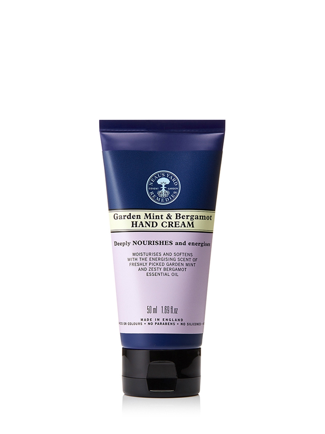 

Neal's Yard Remedies Organic Garden Mint & Bergamot Hand Cream for All Skin Types - 50 ml, Blue