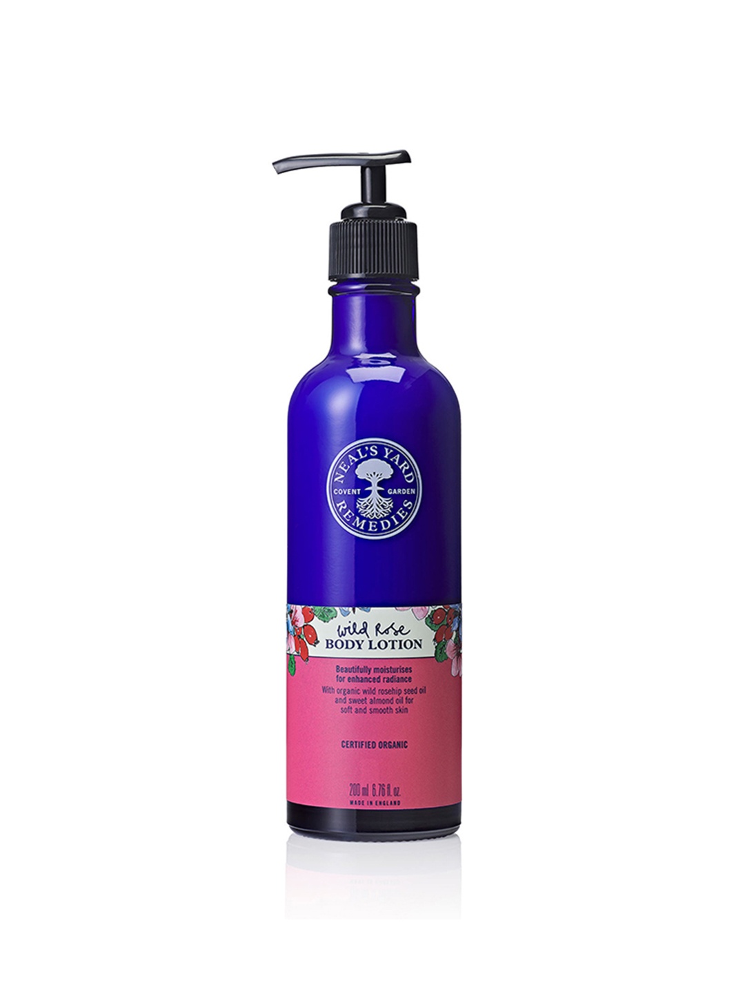 

Neal's Yard Remedies Wild Rose Body Lotion To Moisturize & Enhance Radiance - 200ml, Blue