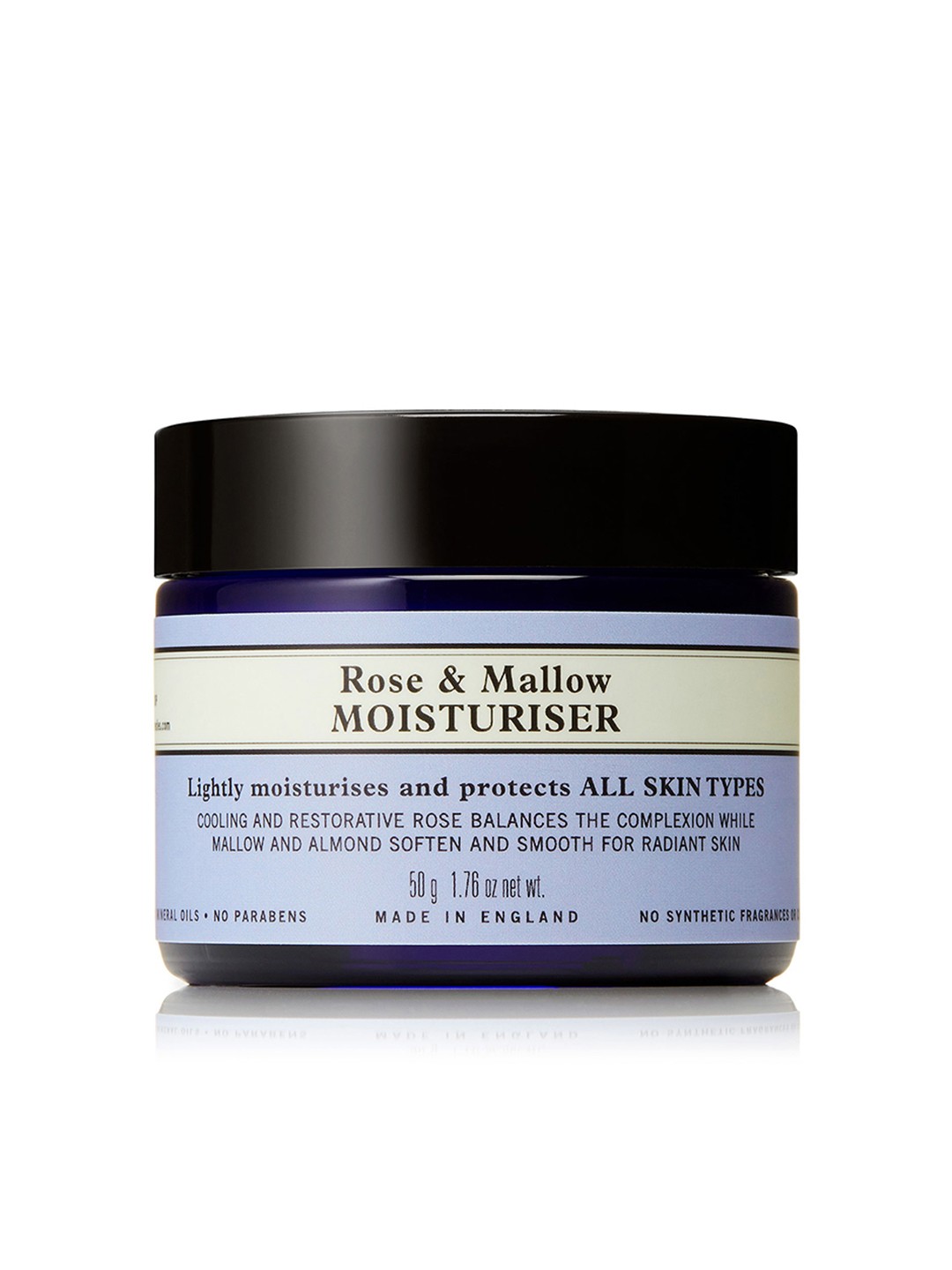 

Neal's Yard Remedies Organic Rose & Mallow Face Moisturiser for All SKin Types - 50 g, Blue