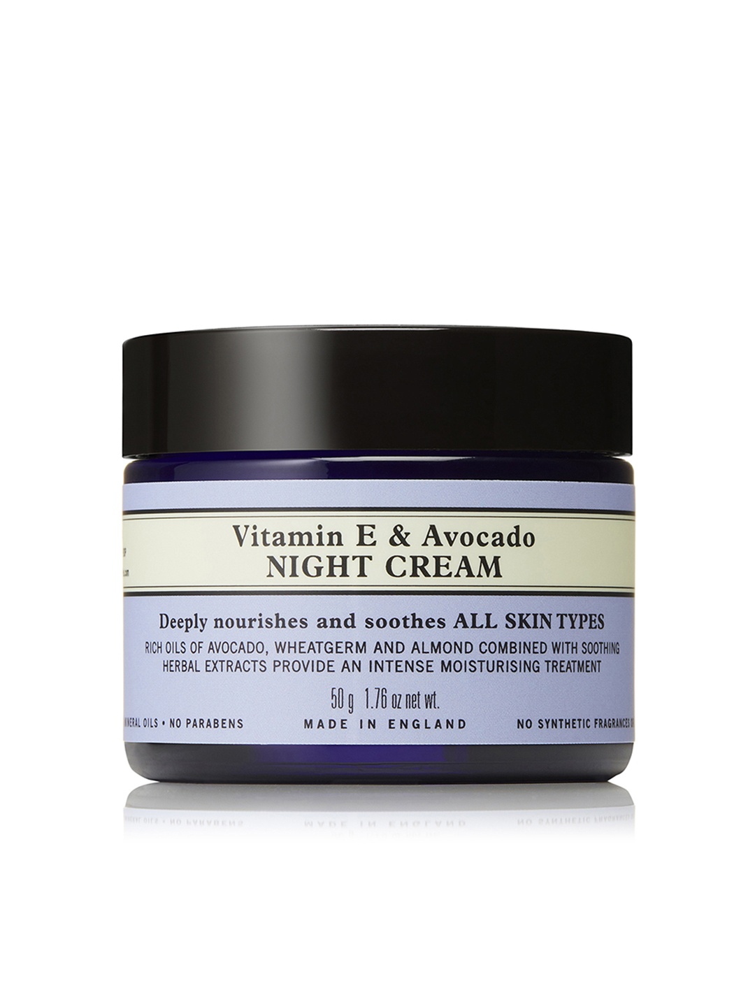 

Neal's Yard Remedies Organic Vitamin E & Avocado Night Cream for All Skin Types - 50g, Blue