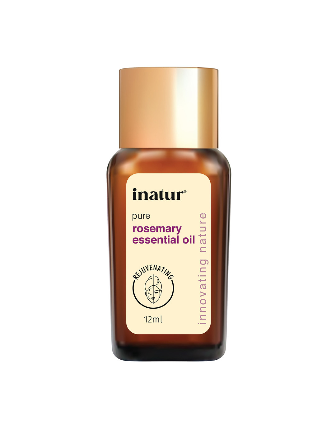 

Inatur Rosemary Pure Essential Oil 12ml, Brown