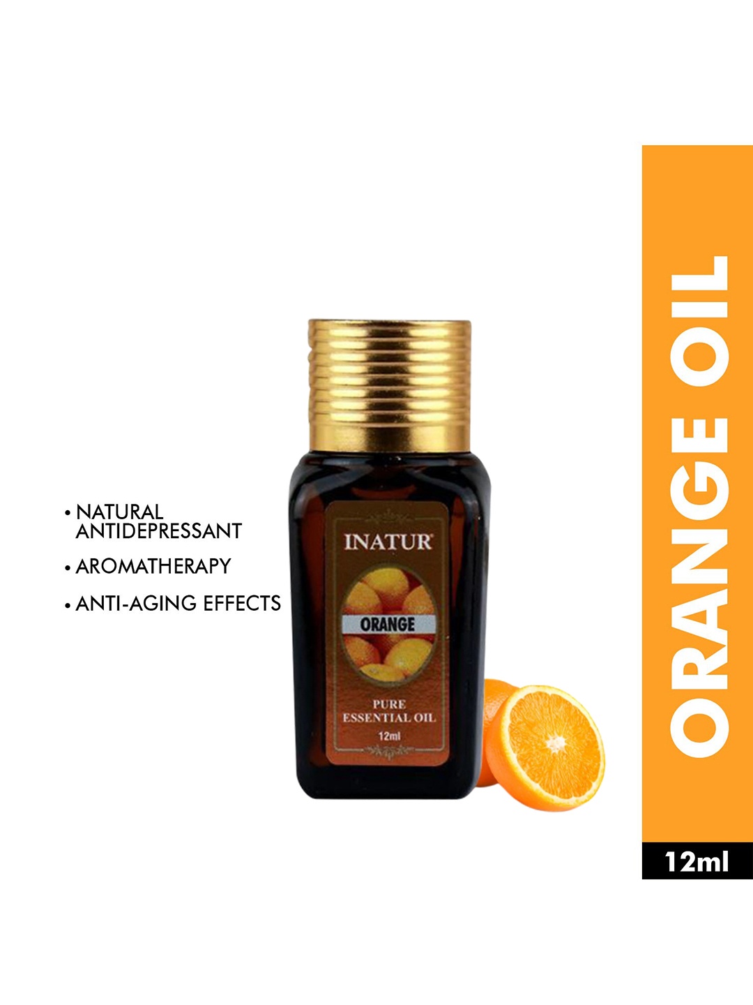 

Inatur Orange Pure Essential Oil 12 ml, Brown