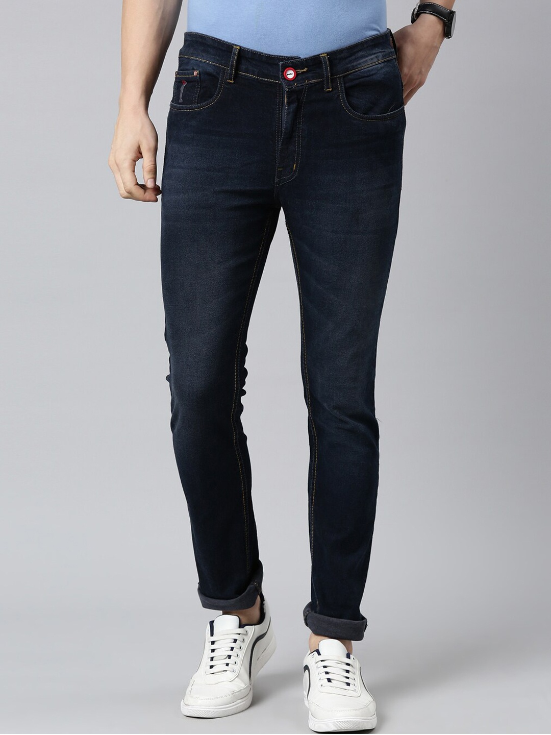

CINOCCI Men Blue Slim Fit Stretchable Jeans