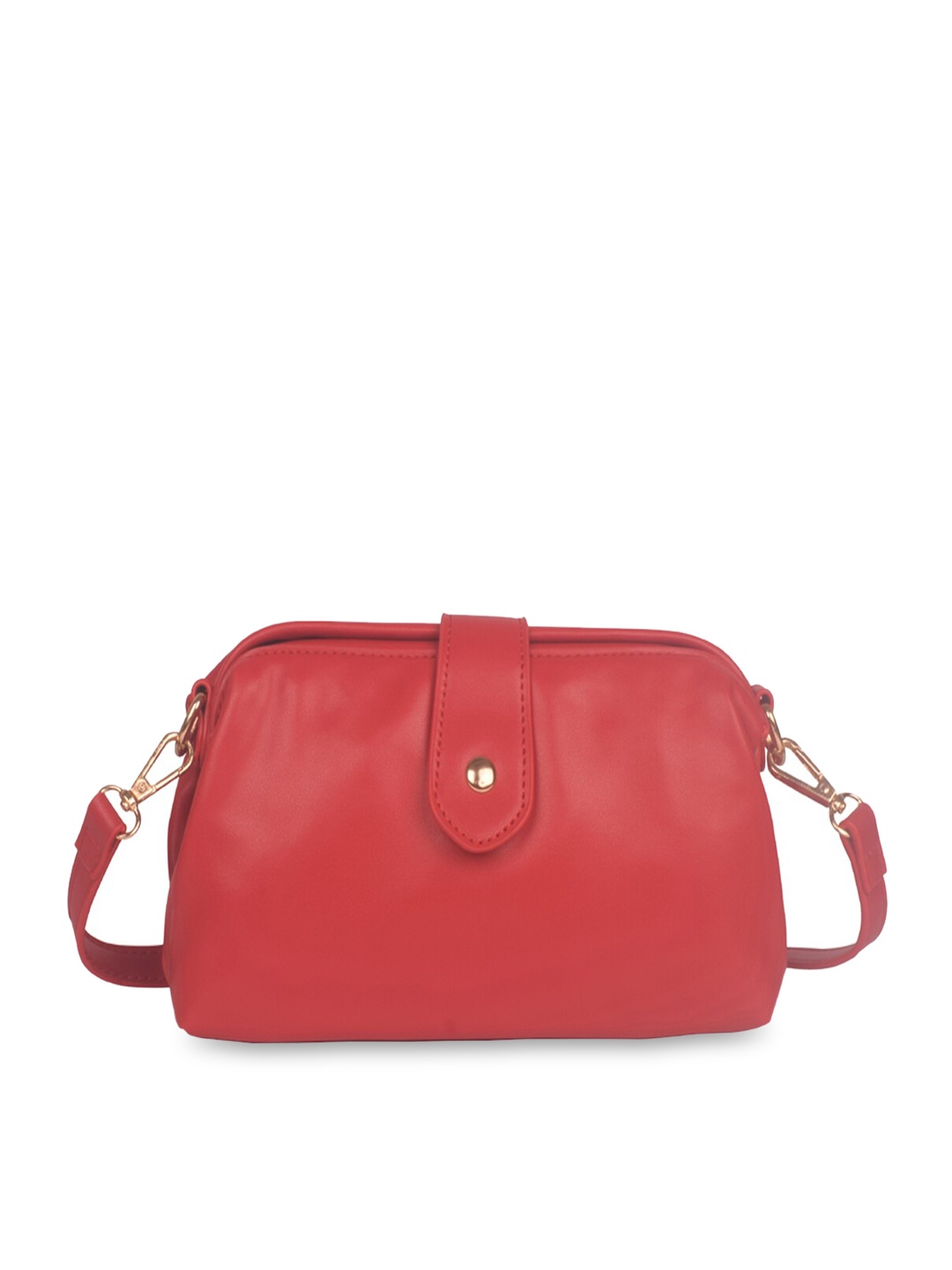 

Bagkok Red PU Structured Sling Bag