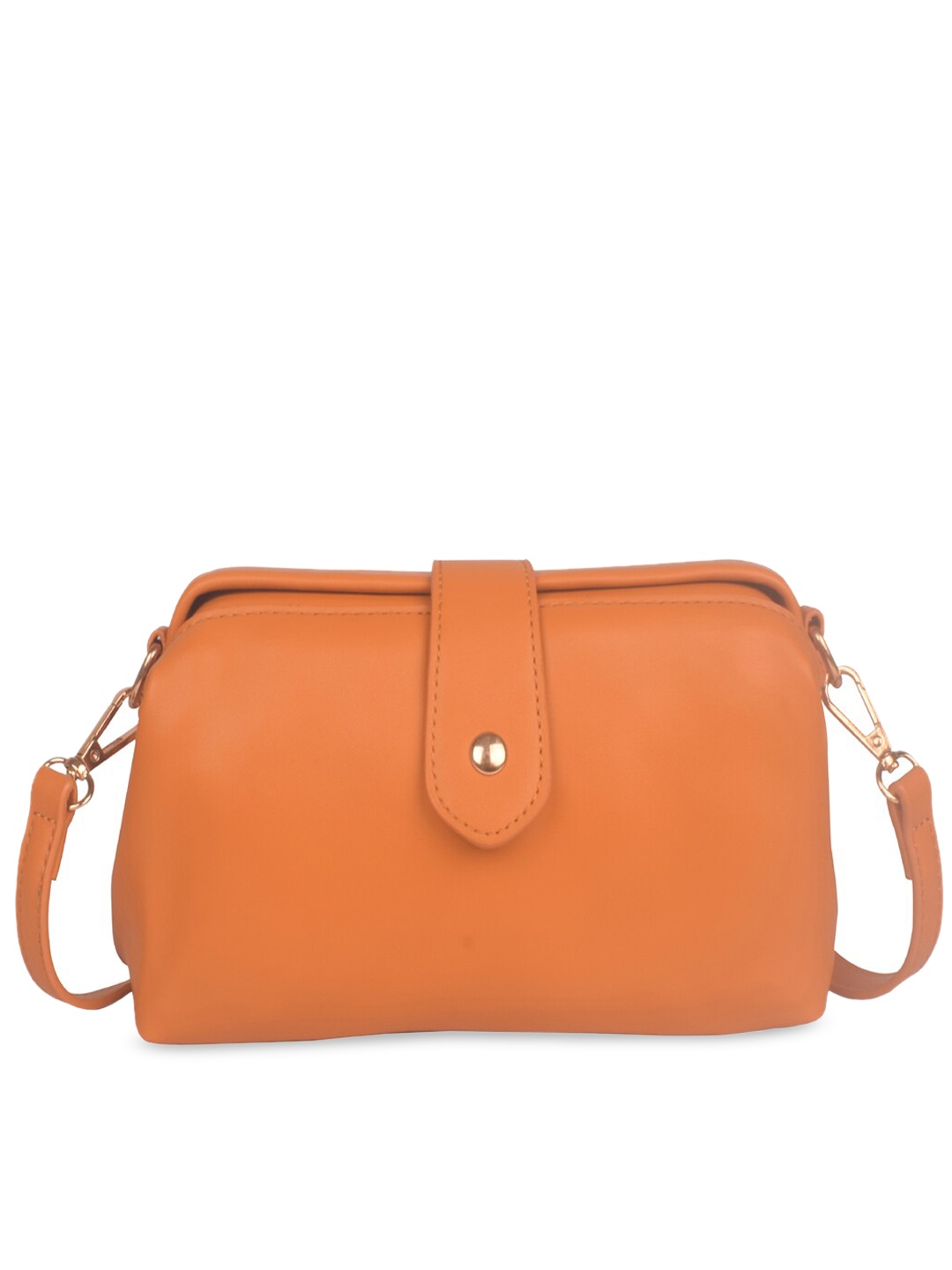 

Bagkok Women Yellow PU Swagger Sling Bag