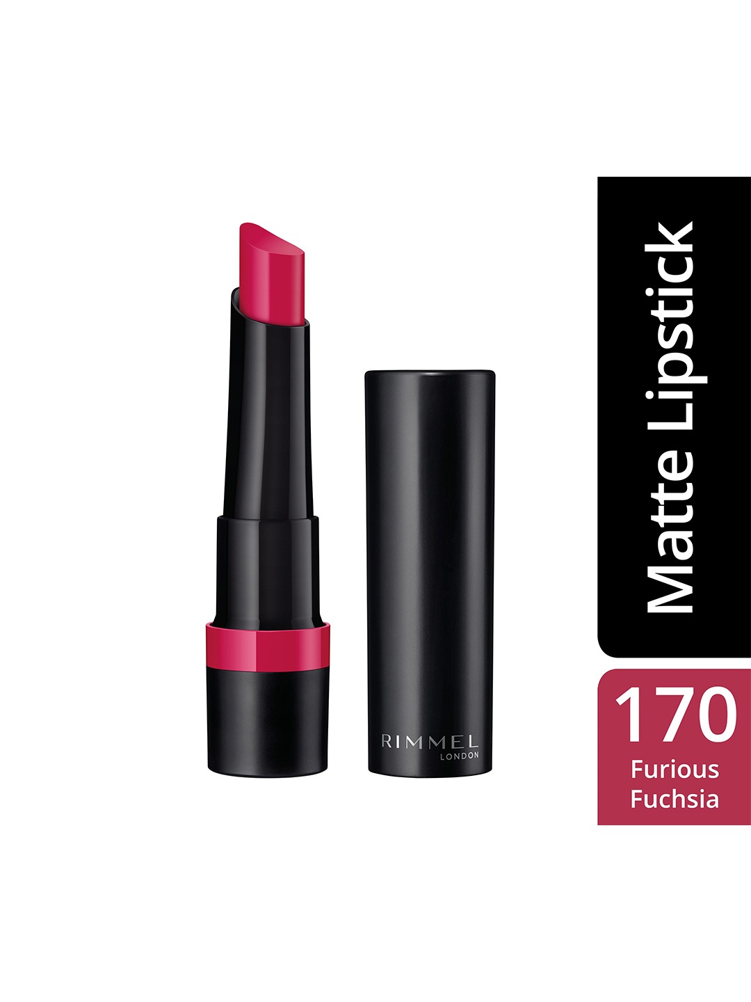 

Rimmel London Lasting Finish Matte Lipstick - Furious Fuchsia-2.3 G, Pink