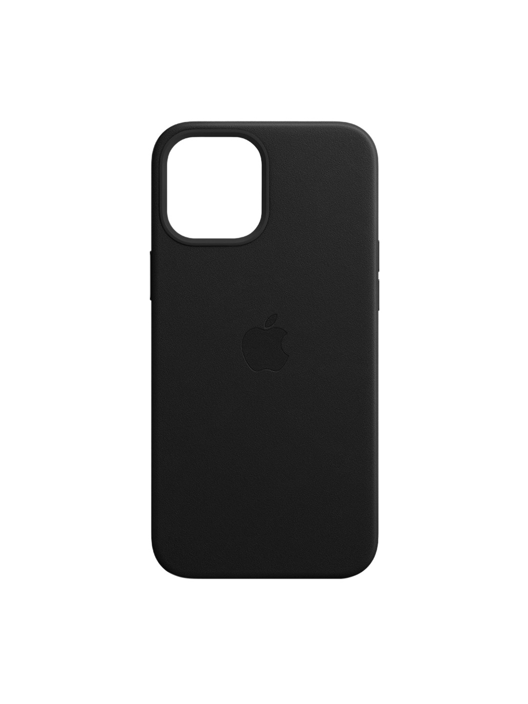 

TREEMODA Black Solid Leather Apple iPhone 14 Clear Phone Back Case