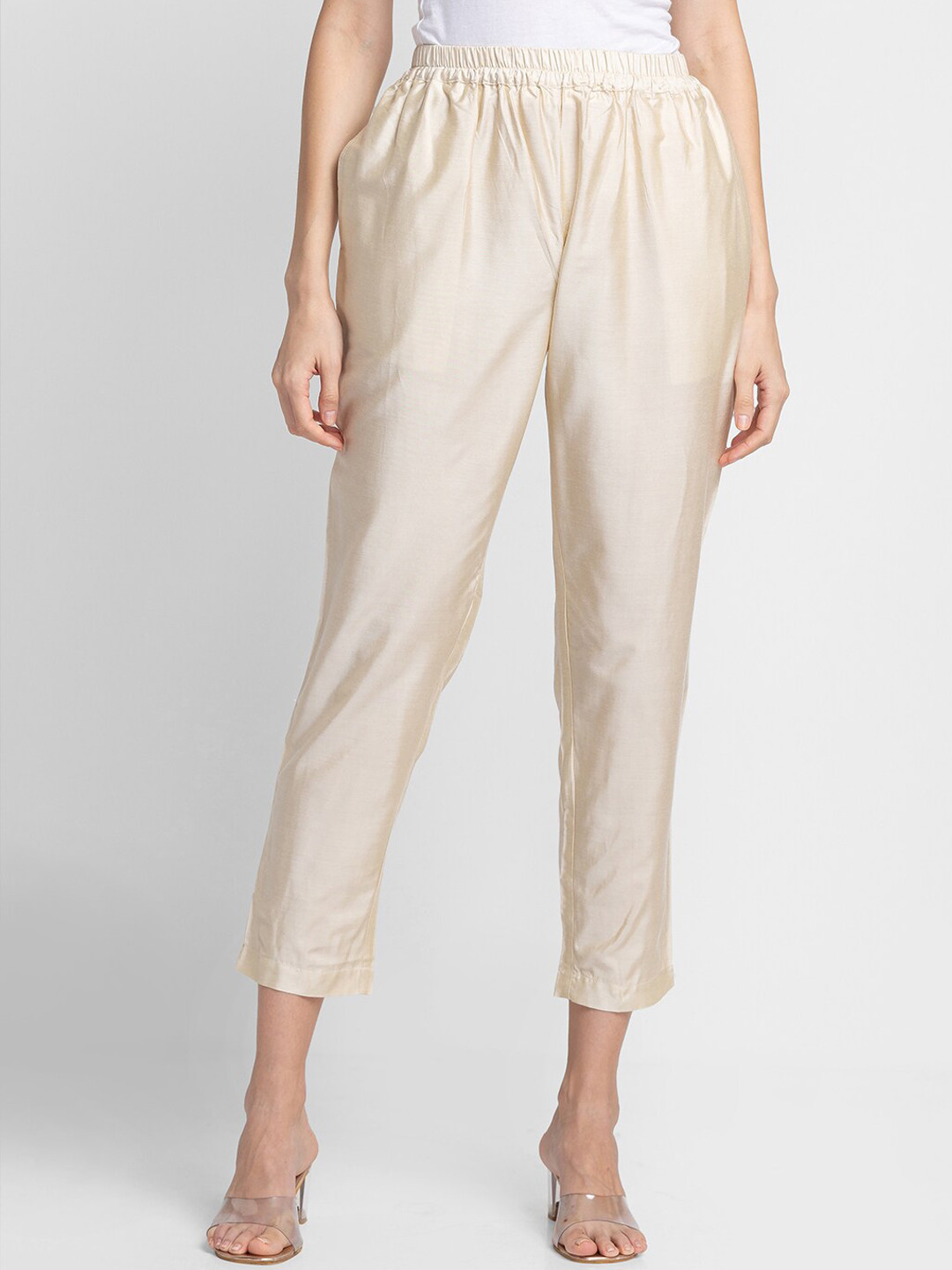 

Globus Women Off White Trousers