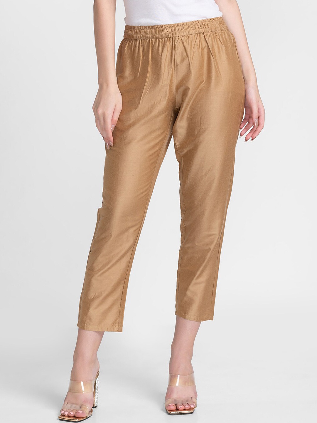 

Globus Women Beige Pleated Trouser