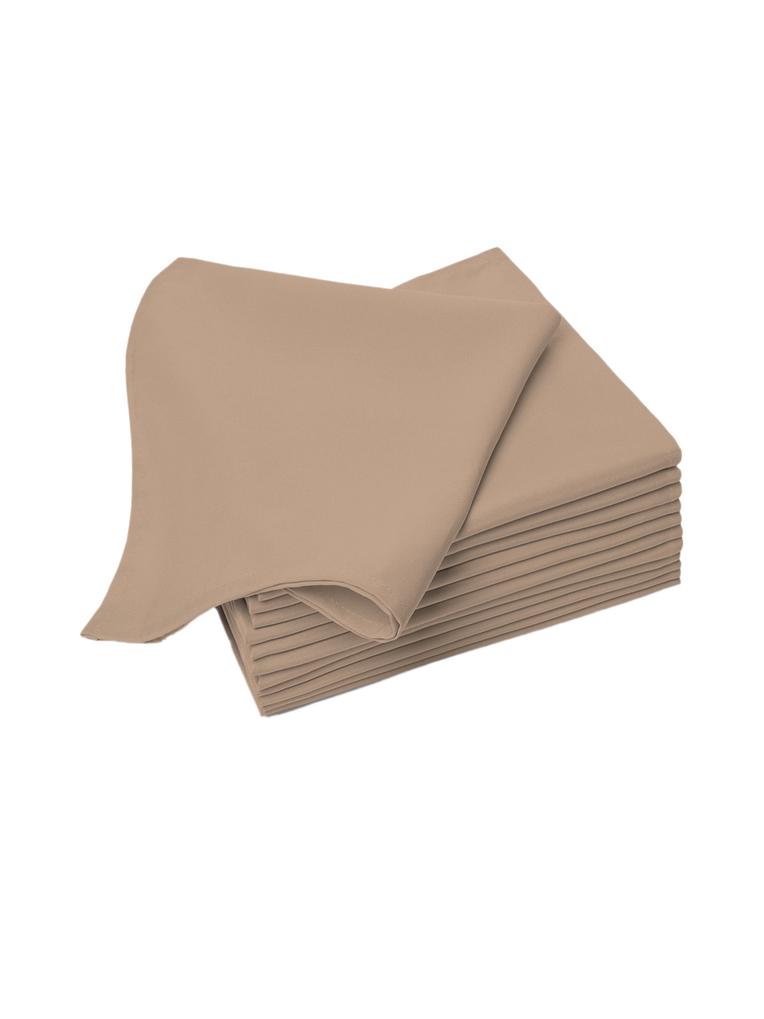 

PIZUNA LINENS Pack Of 24 Brown Solid Pure Cotton Napkins