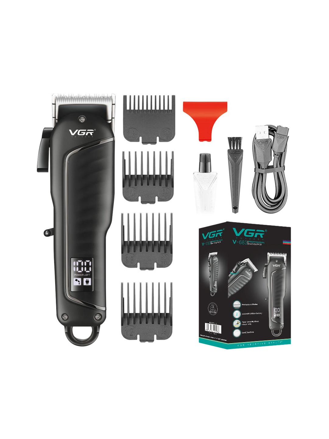 

VGR Men V-683 Black Solid Hair Clipper