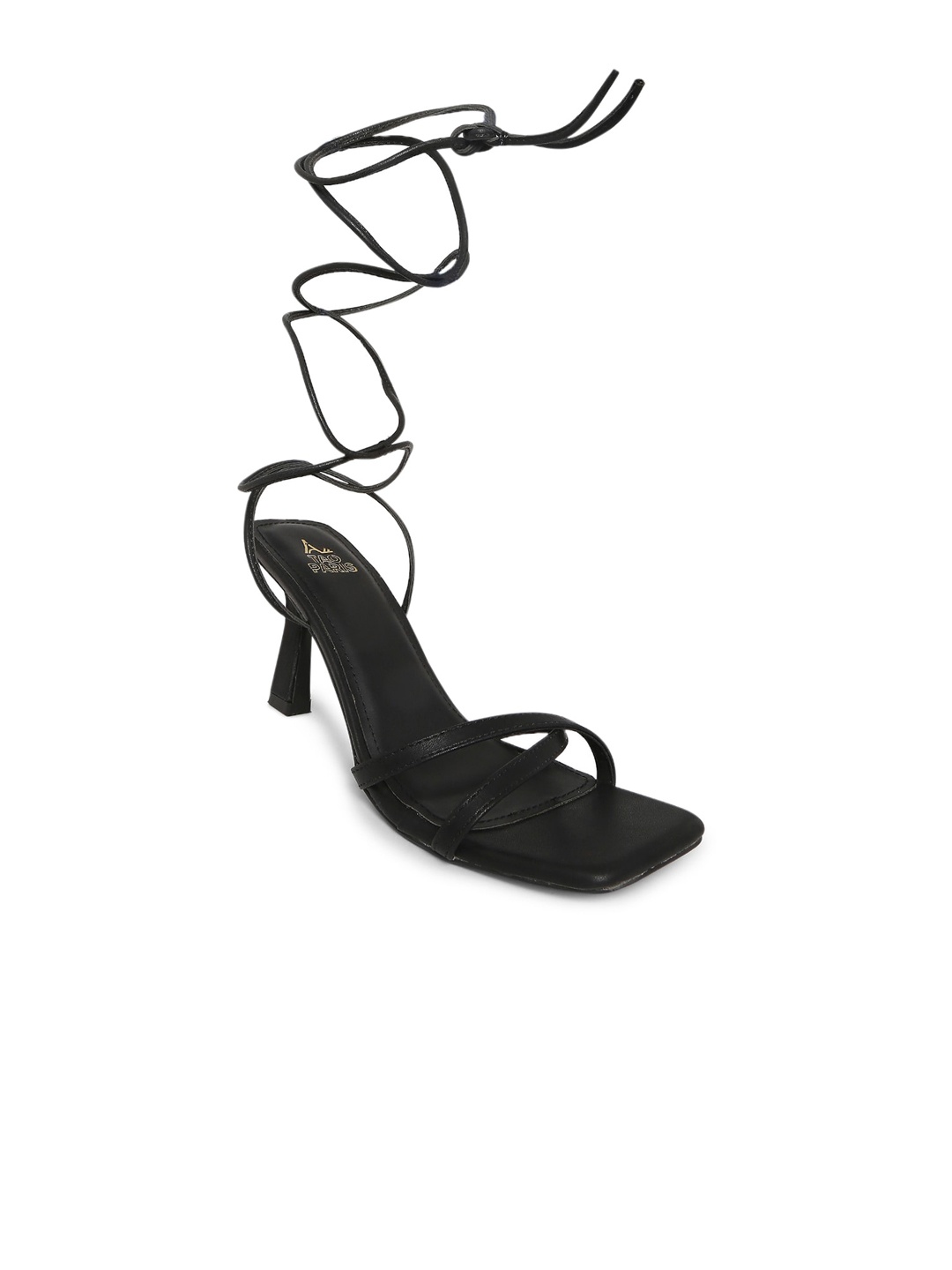 

Tao Paris Women Black PU Kitten Sandals