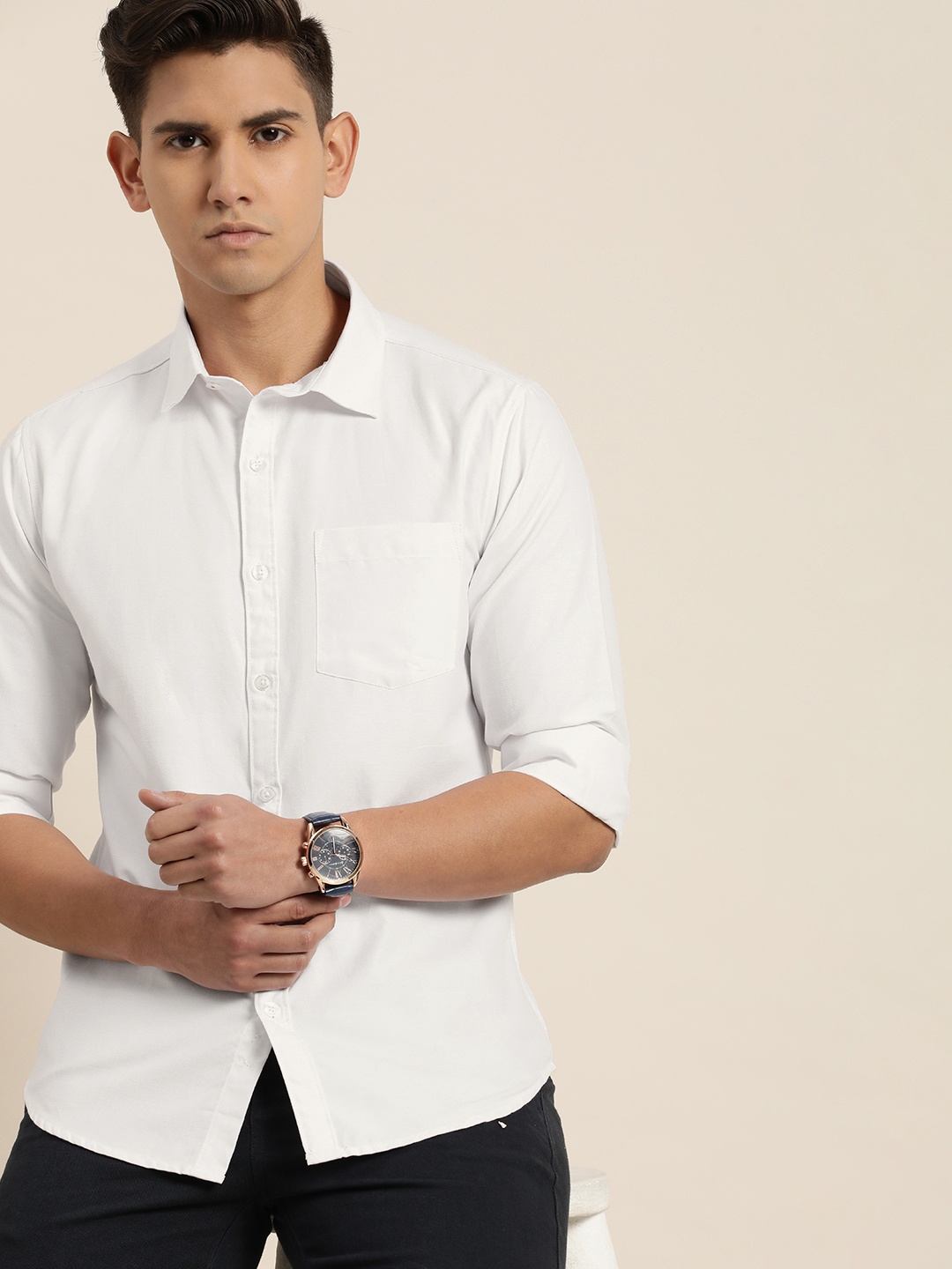 

INVICTUS Men Slim Fit Casual Shirt, White