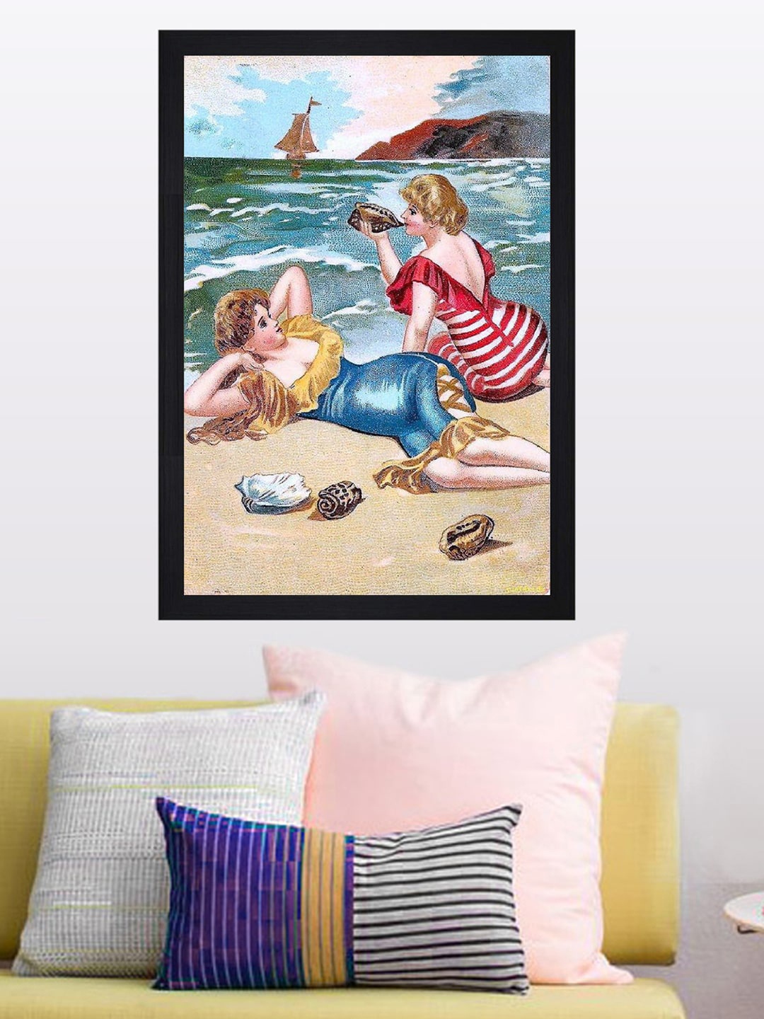 

Gallery99 Blue London Framed Canvas Wall Art