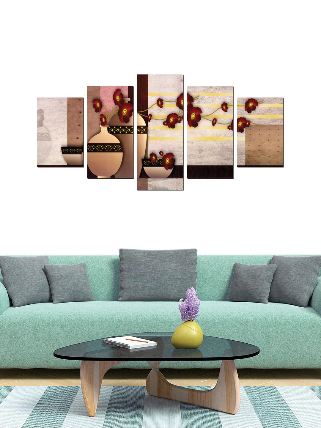 

Gallery99 Set Of 5 Brown Printed Framed Wall Art