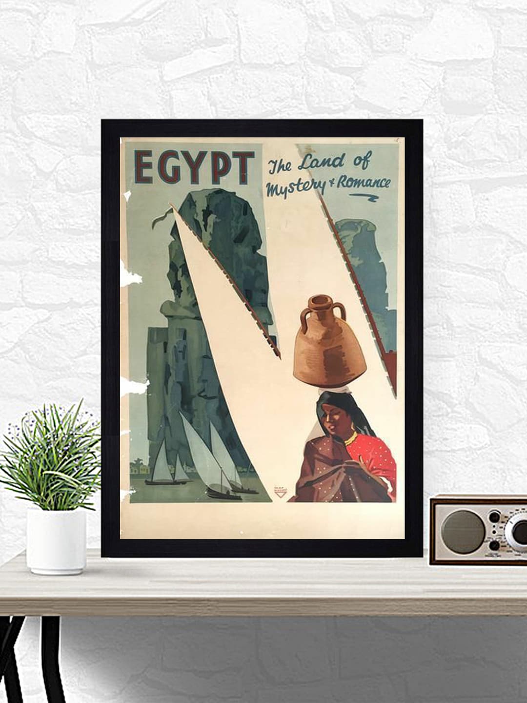 

Gallery99 Grey Egypt-Land of Mystery and Romance Framed Canvas Wall Art