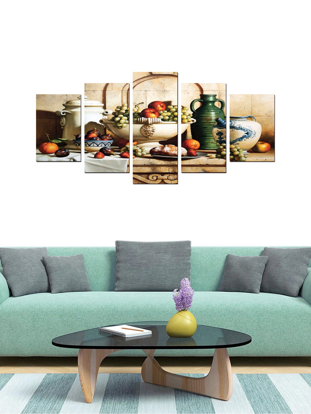 

Gallery99 Set Of 5 Beige & Brown Printed Framed Wall Art