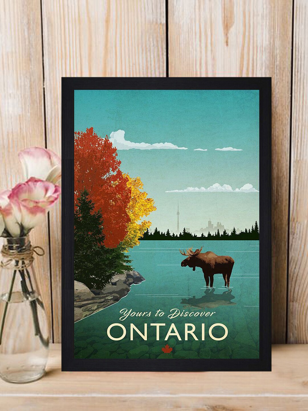 

Gallery99 Blue & Orange Printed Framed Wall Art